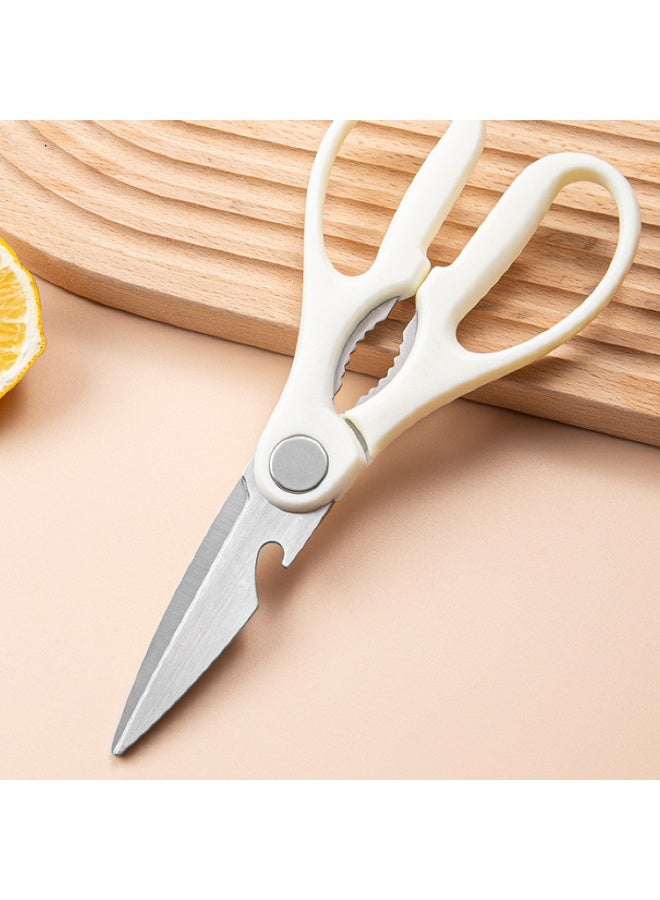Professional Multi-Purpose Kitchen Scissors 4-in-1 with Magnetic Protective Cover – Ultra Sharp 30CR13 Martensitic Stainless Steel Blades – Built-in Bottle Opener, Nut Cracker & Fish Scaler – Heavy Duty Food Cutting Scissors for Meat, Poultry, Herbs & Vegetables – Ergonomic Lightweight Food-Grade Design for Modern Kitchens - Image 2